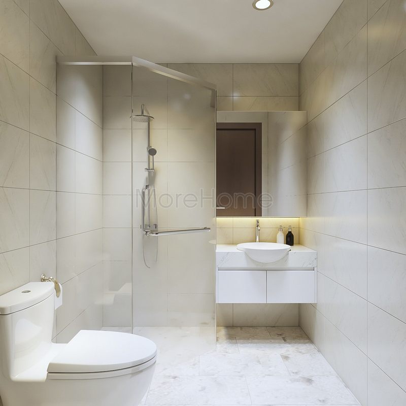 Thiết kế nội thất phòng tắm căn hộ chung cư Vinhomes Bason Thiết kế căn hộ chung cư Vinhomes Bason
